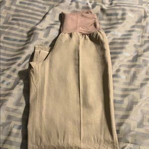 Mocha linen pants size small